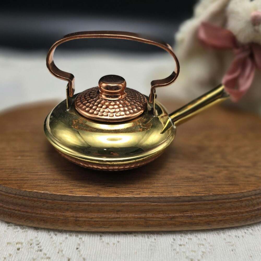 Vintage Brass and Cooper Teapot
